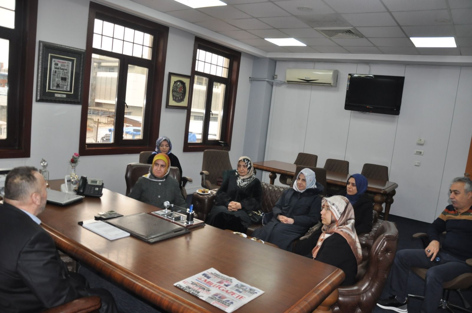 Saadet İstanbul Kadın Kolları'ndan Milli Gazete'ye Ziyaret (2)