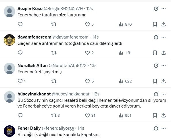 Sözcü Tv'den Fenerbahçe Taraftarını Kızdıran Kante Haberi (1)