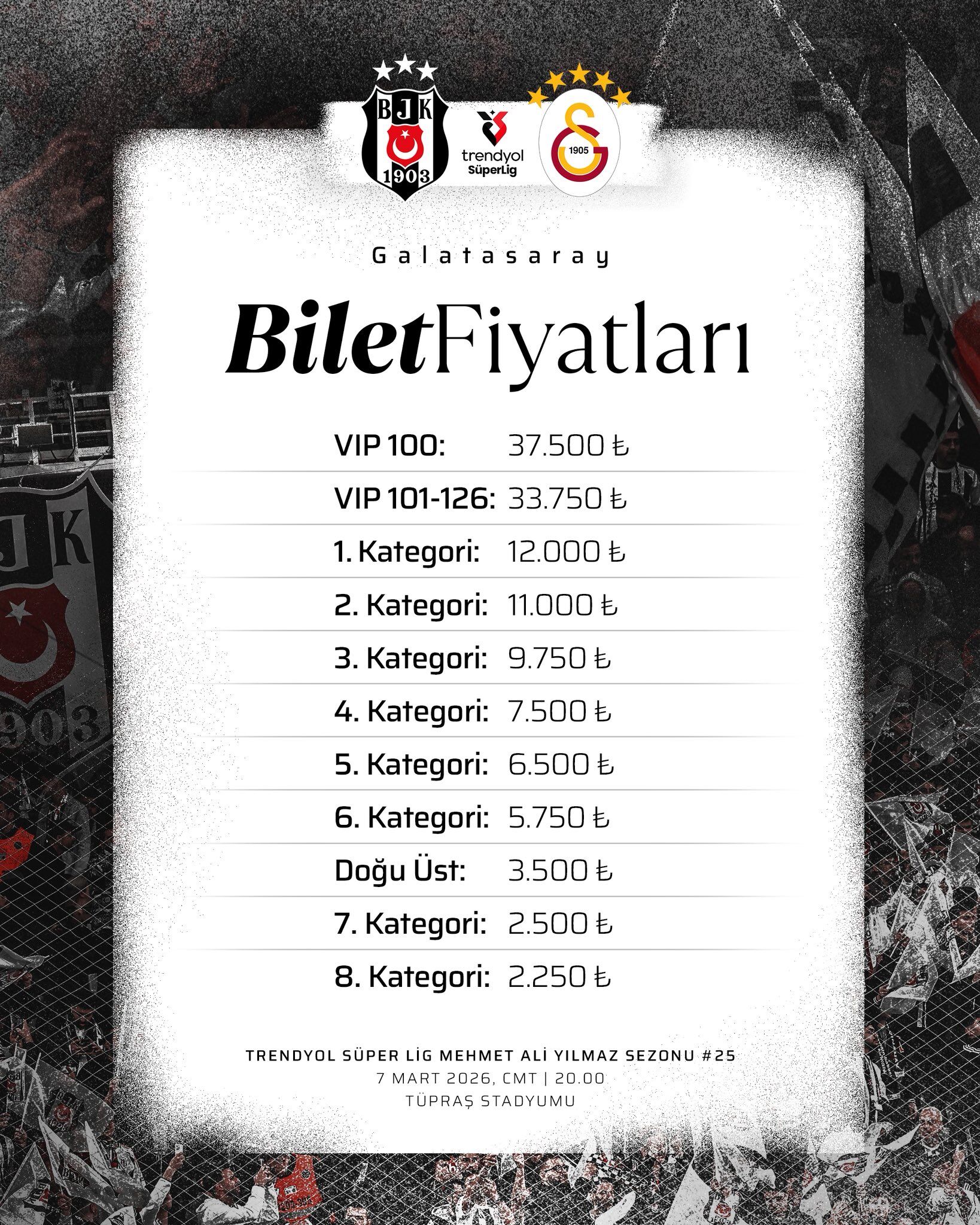 Beşiktaş Galatasaray Bilet Fiyatları Ne Kadar İşte Çılgın Rakamlar (1)-1