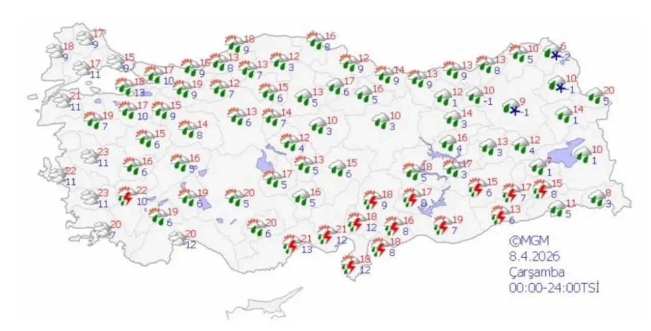 Hafta Sonu Planı Olanlar Dikkat! Meteoroloji Haritayı Güncelledi Tüm Yurtta Etkili Olacak!-3