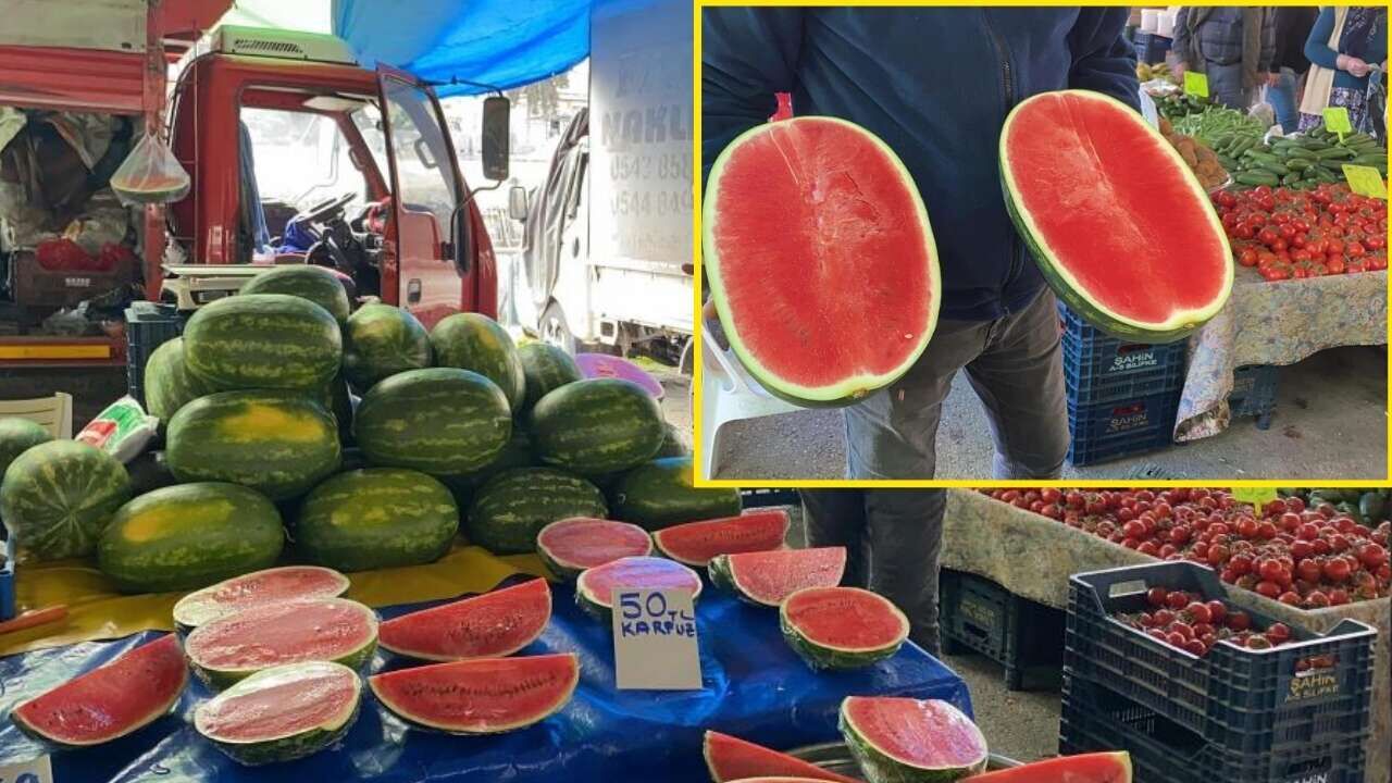 Karpuz Tezgâha Indi Dilimle Satış Dönemi Başladı! Kilosu 50 Tl...