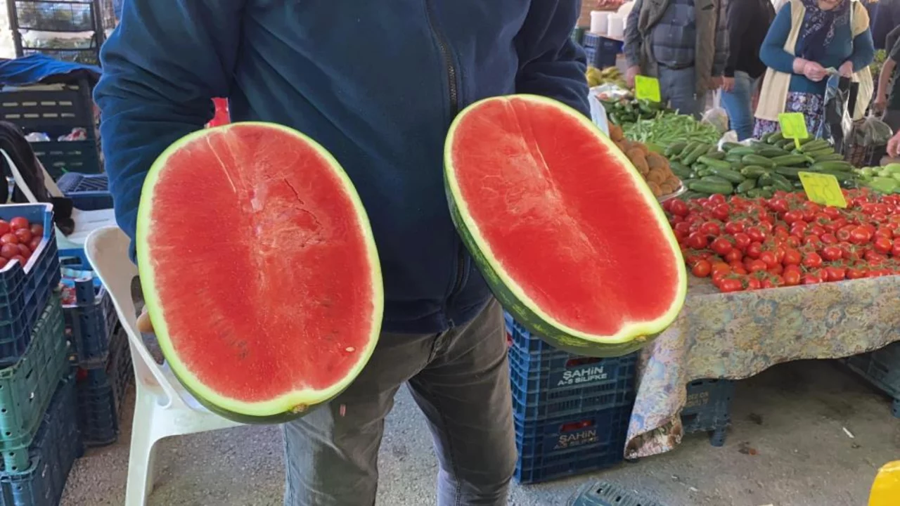 Karpuz Tezgâha Indi Dilimle Satış Dönemi Başladı! Kilosu 50 Tl...z