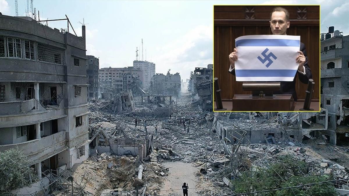 Melis'te “Soykırım” Protestosu “İsrail, 21. Yüzyılın Üçüncü Reich'ıdır!-1