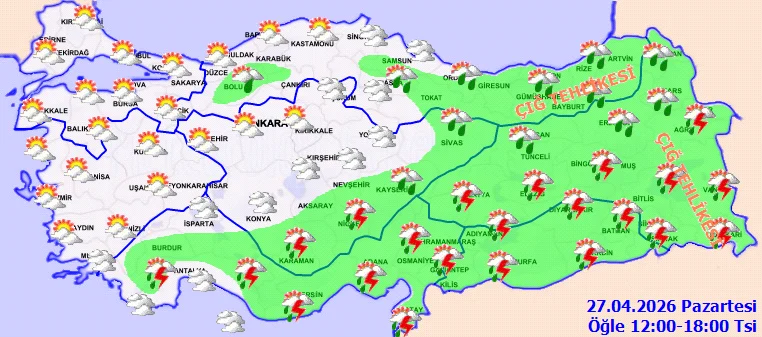 Meteoroloji Duyurdu Kuvvetli Yagis Bekleniyor