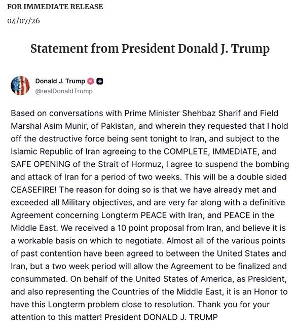 Pakistan Çağrı Yapmıştı! Donald Trump Geri Vites Yaptı... 2 Haftalık Ateşkesi Kabul Ediyorum-1