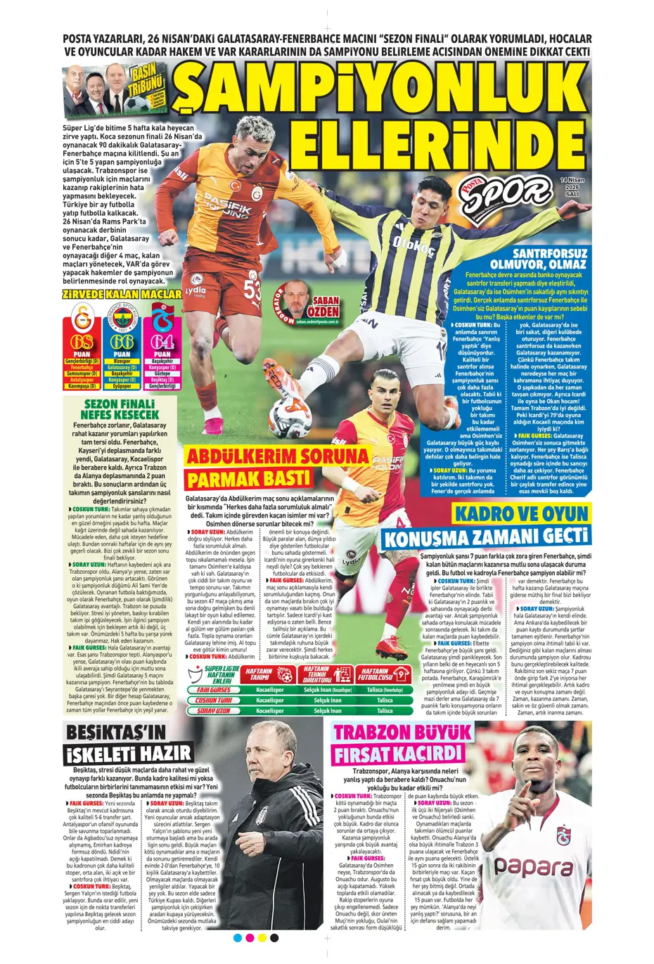 Spor Haberleri 14 Nisan 2026 Gazetelerde Futbol Manşetleri (15)