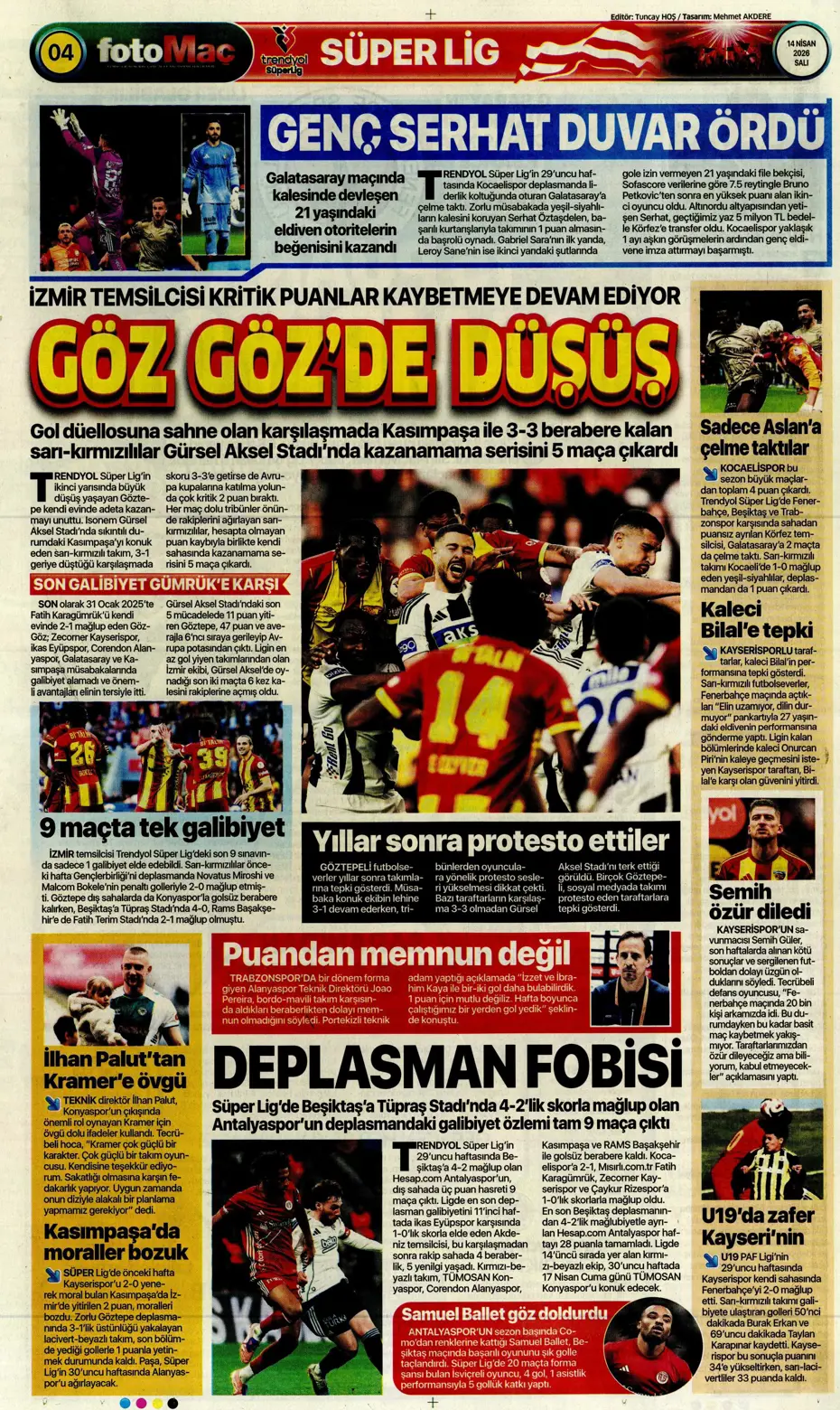 Spor Haberleri 14 Nisan 2026 Gazetelerde Futbol Manşetleri (3)