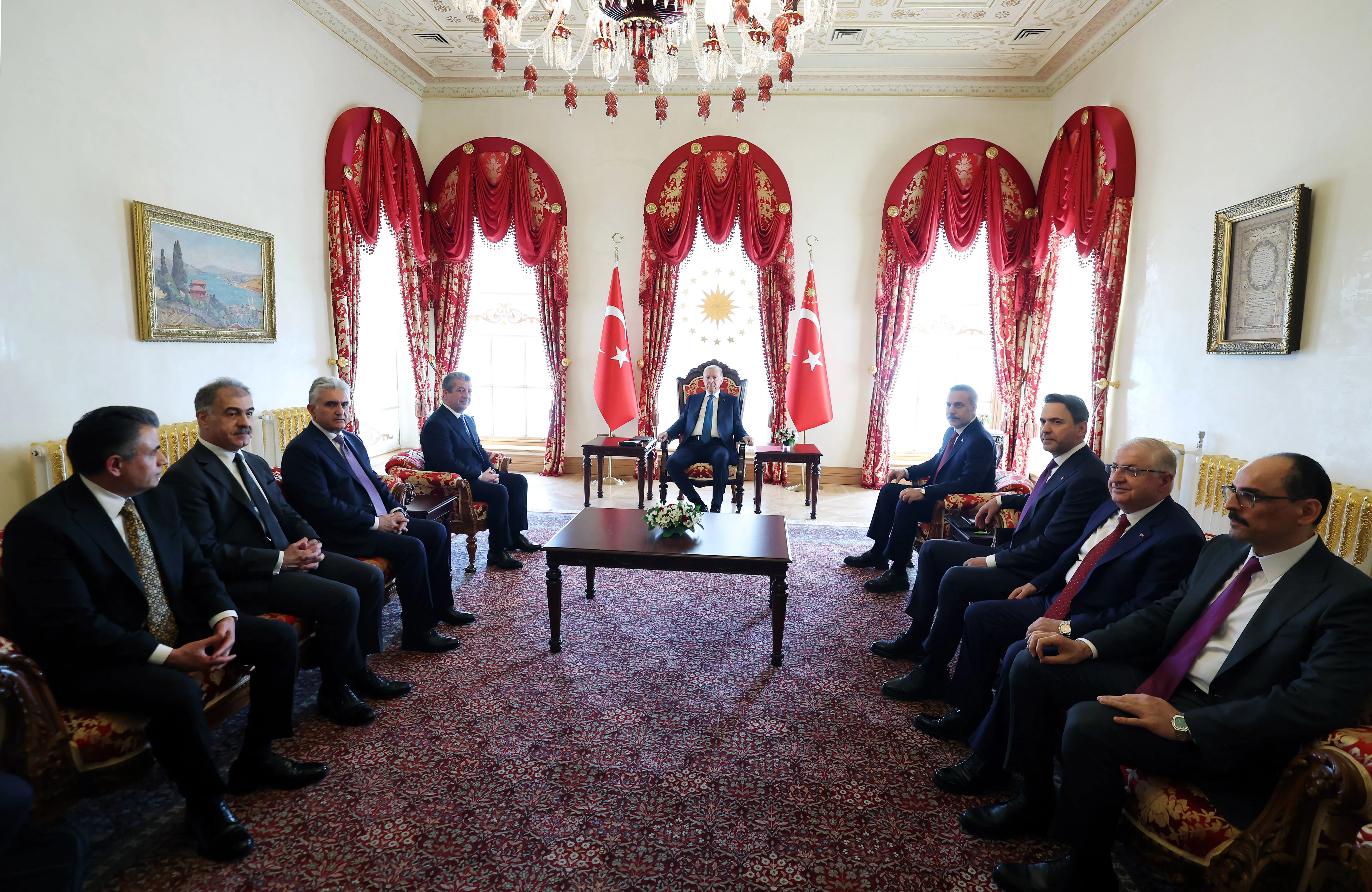 Aa 20260509 41332228 41332227 Cumhurbaskani Erdogan Ikby Basbakani Mesrur Barzaniyi Kabul Etti