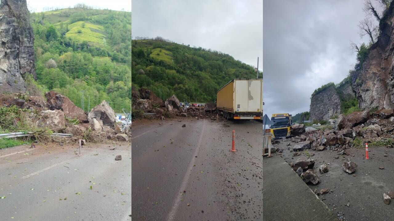 Artvin’de Heyelan Felaketi Arhavi Hopa Sarp Hattında Ulaşım Durdu!A