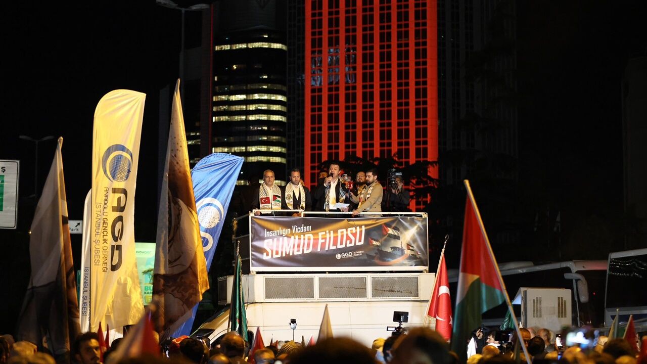 İstanbul’da İsrail Konsolosluğu Önünde Sumud Öfkesi... Saadet Partisi Lideri Arıkan'ın Sözleri Damga Vurdu (3)