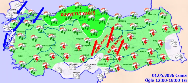 Meteoroloji Il Il Uyardi Kuvvetli Yagis Ve Firtina Bekleniyor