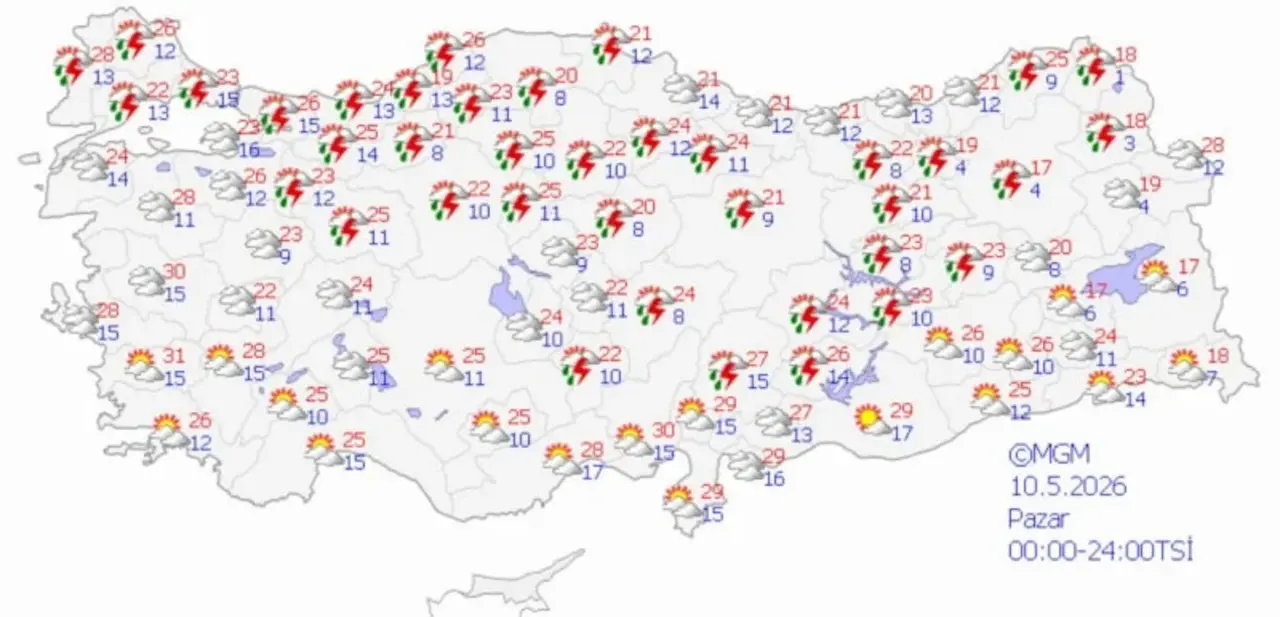Meteoroloji’den Sağanak Alarmı! O Bölge Ve İllerde Yaşayanlar Dikkat Yağışlar Geri Dönüyorkk