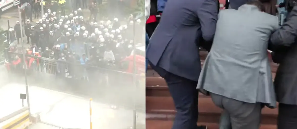 Polis Ekipleri Chp Genel Merkezi'ne Girdi Ortalık Savaş Alanına Döndü (8)-1