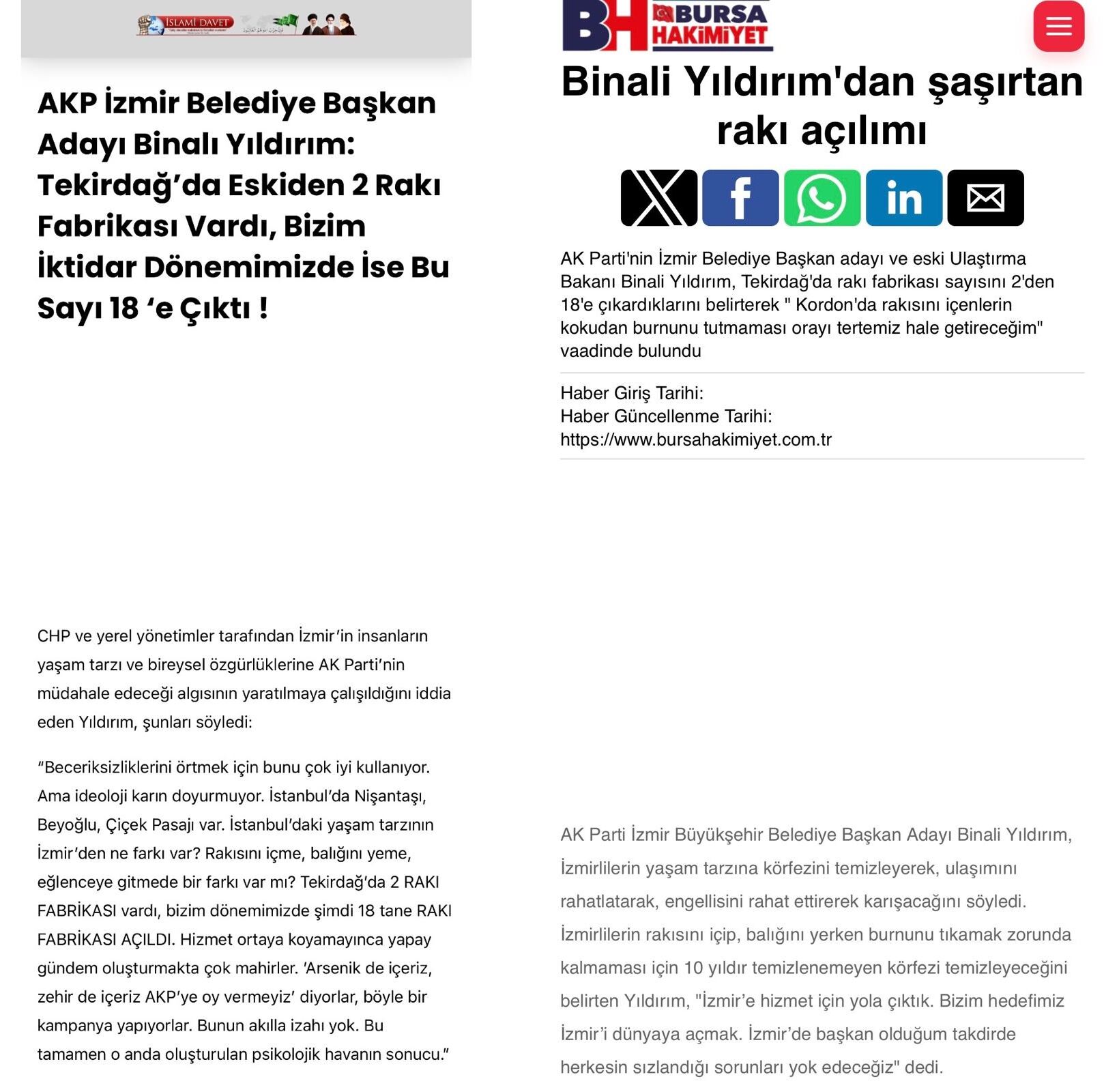 Rakı Fabrikasını 2’Den 18’E Çıkarmakla Övünenlerin Davası Da Ümmet Davasıymış…
