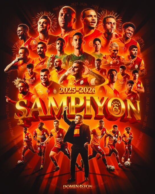 Yarış Bir Hafta Erken Bitti... Galatasaray 26. Şampiyonluğunu Ilan Etti