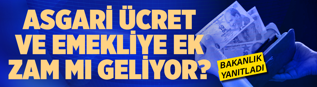 Asgari ücret ve emekliye ek zam mı geliyor? Bakanlık yanıtladı