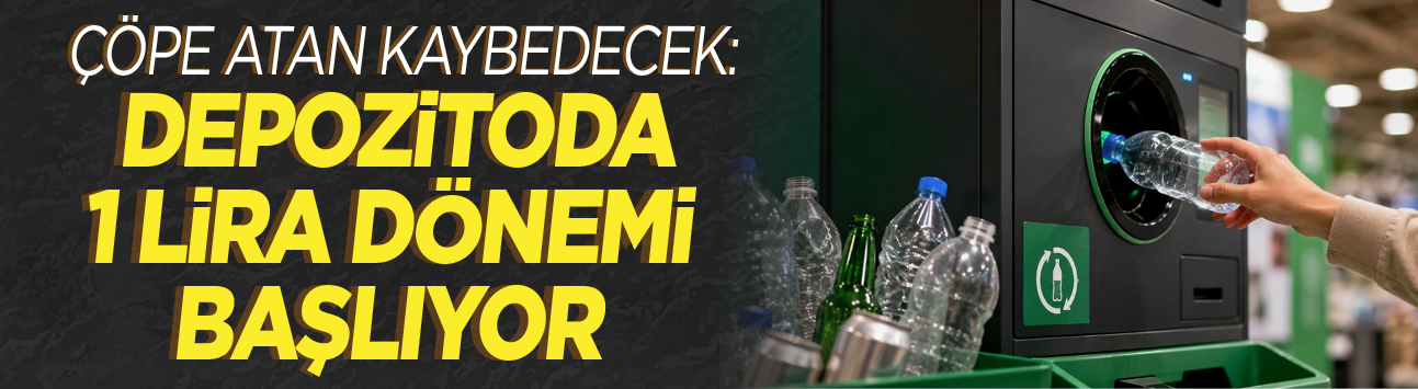Çöpe atan kaybedecek: Depozitoda 1 lira dönemi başlıyor
