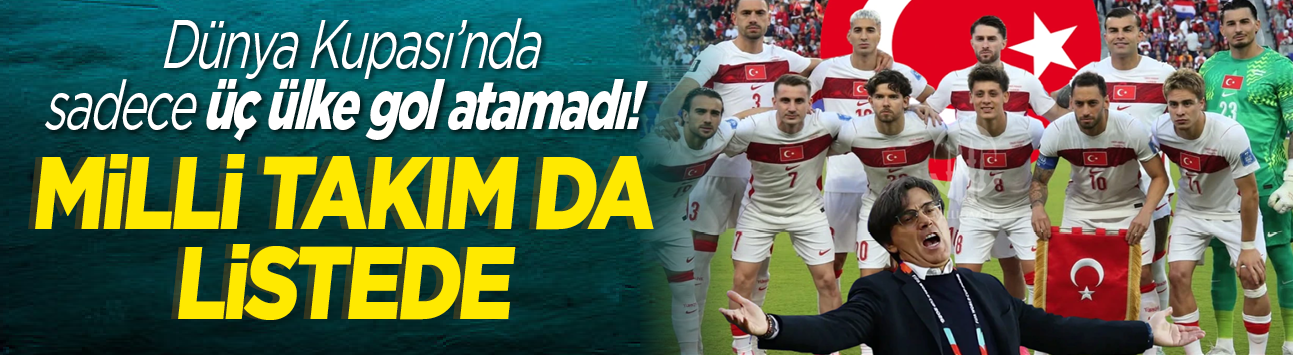 Dünya Kupası'nda sadece üç ülke gol atamadı! Milli Takım da listede