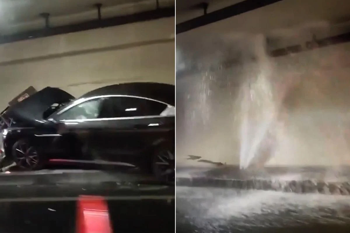 İstanbul'da Sabah Çilesi Avrasya Tüneli'nde Kaza Sonrası Tüneli Su Bastı! Trafik Felç Oldun