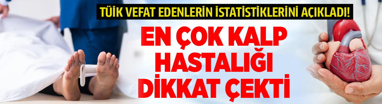 TÜİK vefat edenlerin istatistiklerini açıkladı! En çok kalp hastalığı dikkat çekti