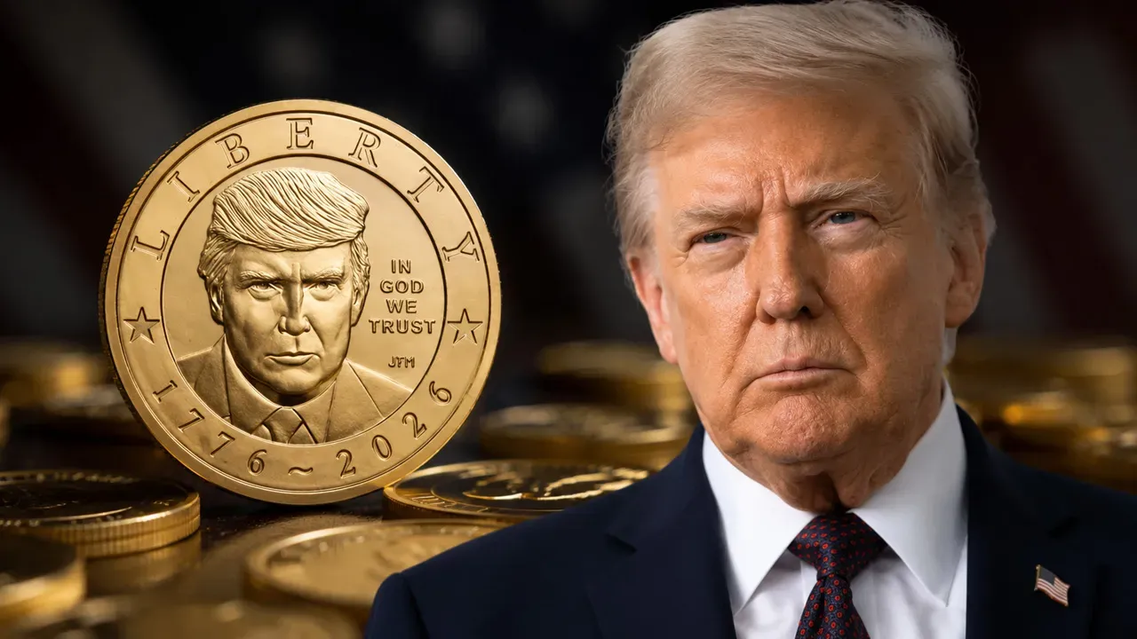 Abd’nin 250. Yılına Özel Tarihi Adım Donald Trump Portreli Altın Para Basılıyorb