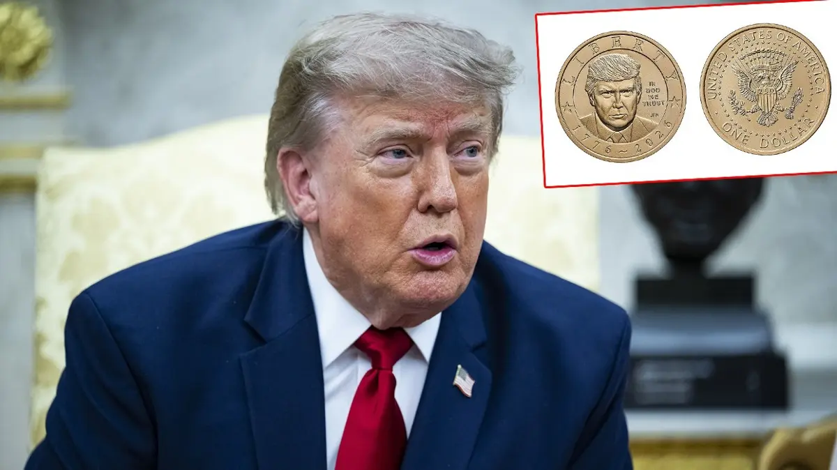 Abd’nin 250. Yılına Özel Tarihi Adım Donald Trump Portreli Altın Para Basılıyort