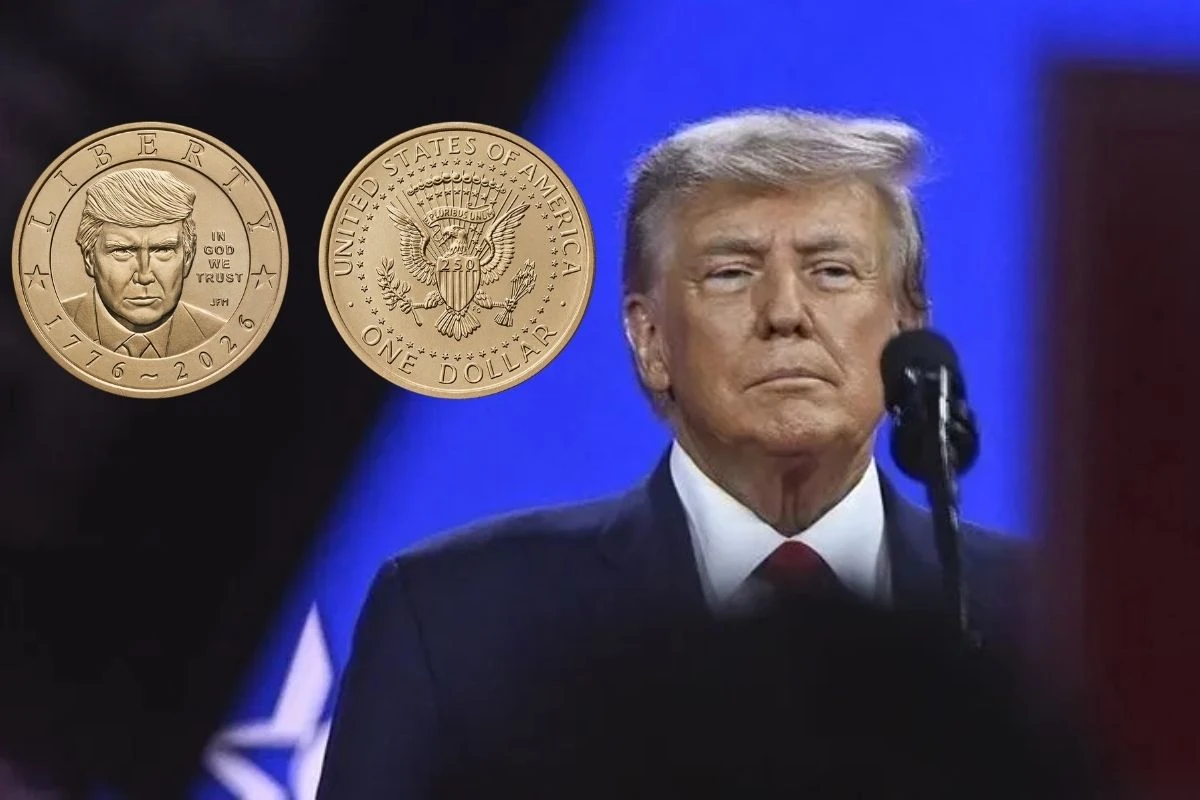 Abd’nin 250. Yılına Özel Tarihi Adım Donald Trump Portreli Altın Para Basılıyoru
