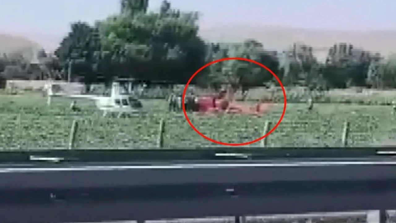 Ankara'da eğitim helikopteri düştü! İki yaralı var