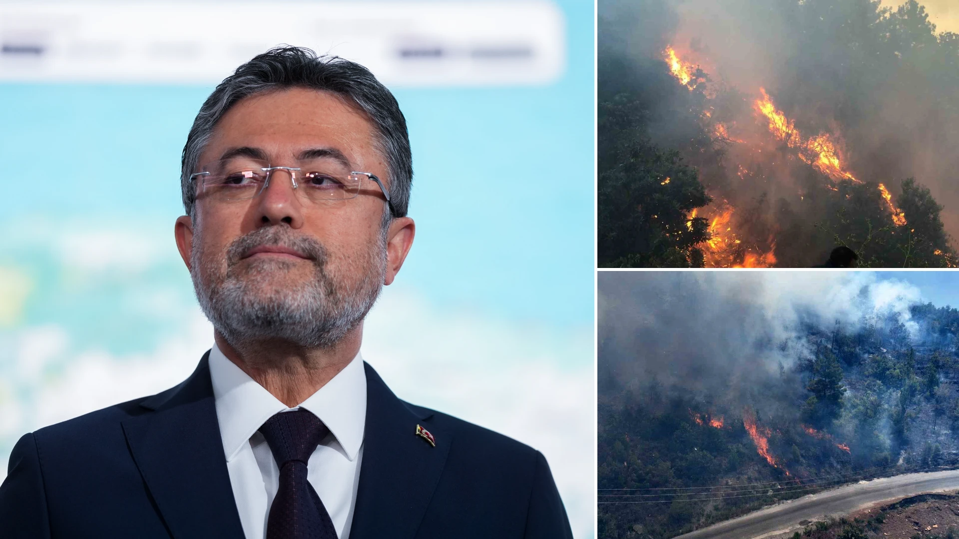F876D72C Bakan Yumakli Alevlerle Mucadelede Son Durumu Paylasti 163 Orman Yangini Kontrol Altina Alindi