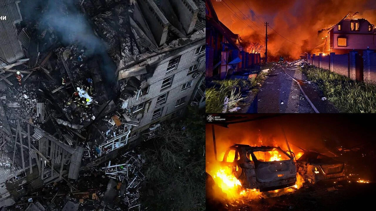 Kiev'de Kanlı Sabah Rus Füzeleri Sivil Yerleşimleri Burdu! 9 Ölü, 46 Yaralı...vv