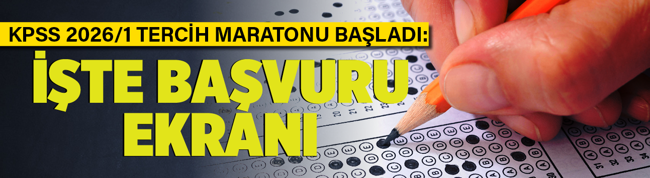 KPSS 2026/1 tercih maratonu başladı: İşte başvuru ekranı