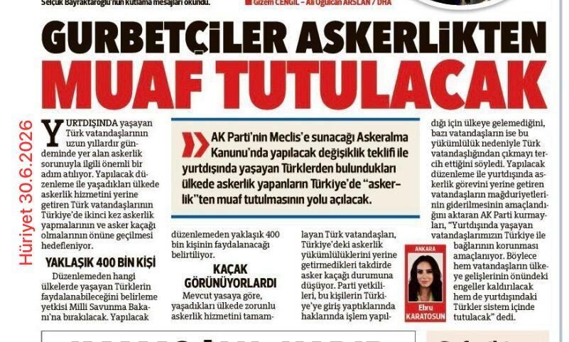 Savunma Bakanlığı’na Açık Çağrı Avrupa’daki Evlatlarımızı Kaybetmeyelim (1)