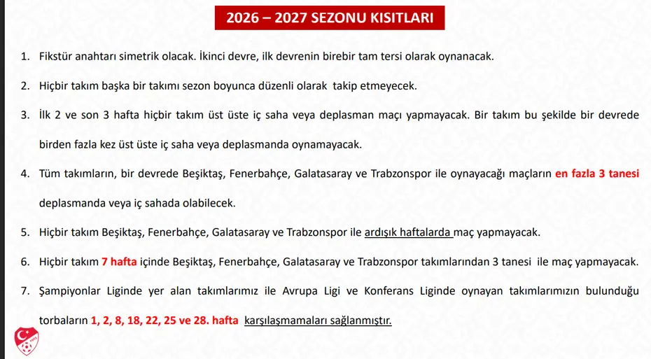 Süper Lig'de Derbi Haftaları Açıklandı! Fenerbahçe Galatasaray Maçı Ne Zaman (3)