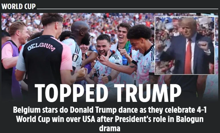 Trump Bunu Hak Etmişti Belçikalı Futbolcular Cevabı Sahada Verdi Danslı Gösteri Ile Dalga Geçti (9)