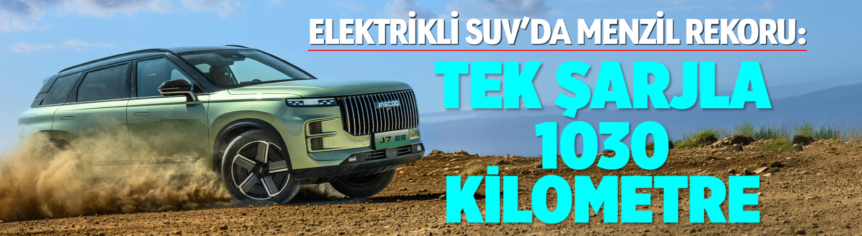 Elektrikli SUV'da menzil rekoru: Tek şarjla 1030 kilometre