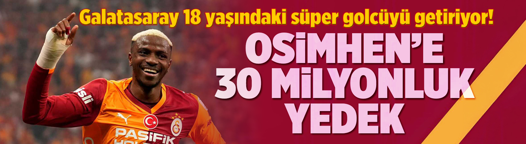 Galatasaray 18 yaşındaki süper golcüyü getiriyor! Osimhen'e 30 milyonluk yedek