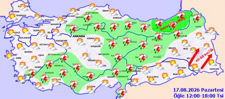 Meteoroloji Den Saganak Uyarisi-13