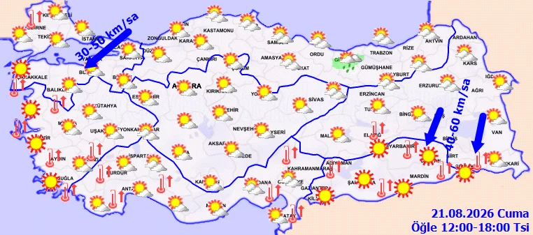 Meteoroloji Den Sicaklik Uyarisi