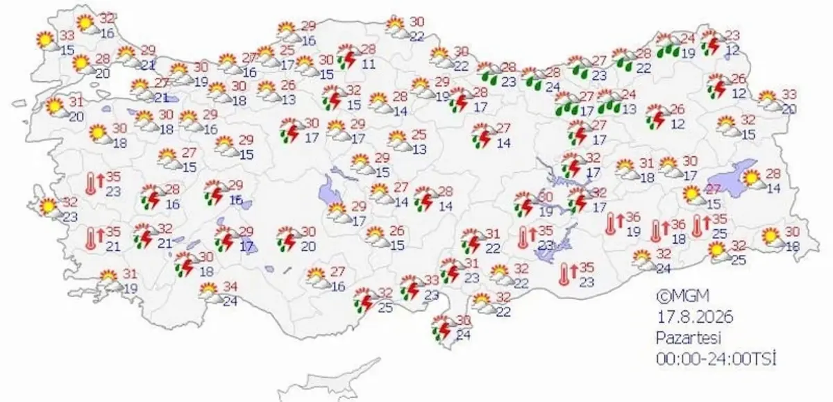 Meteoroloji’den Kritik Hafta Sonu Uyarısı Sağanak Ve Şiddetli Rüzgâr Kapıda! İşte İl İl Hava Durumujj