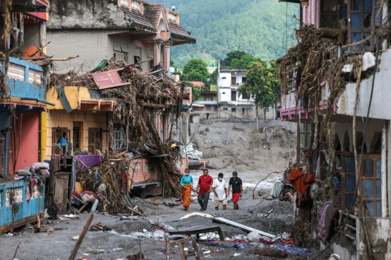 Nepal’de Sel Felaketi Can Kaybı 734’E Çıktı, 2 Bin 498 Kişi Kayıp (4)