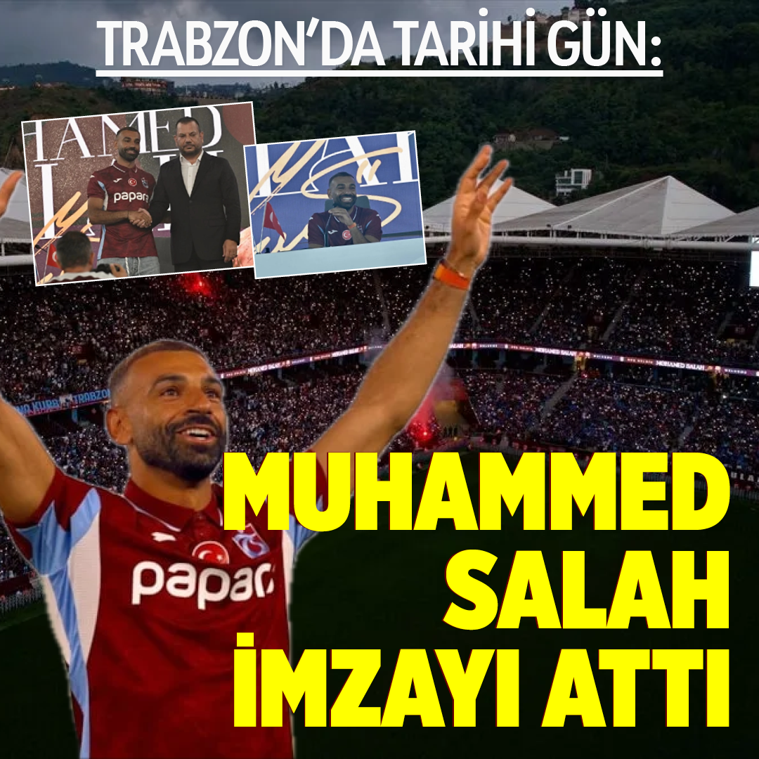 Trabzon'da tarihi gün: Muhammed Salah imzayı attı
