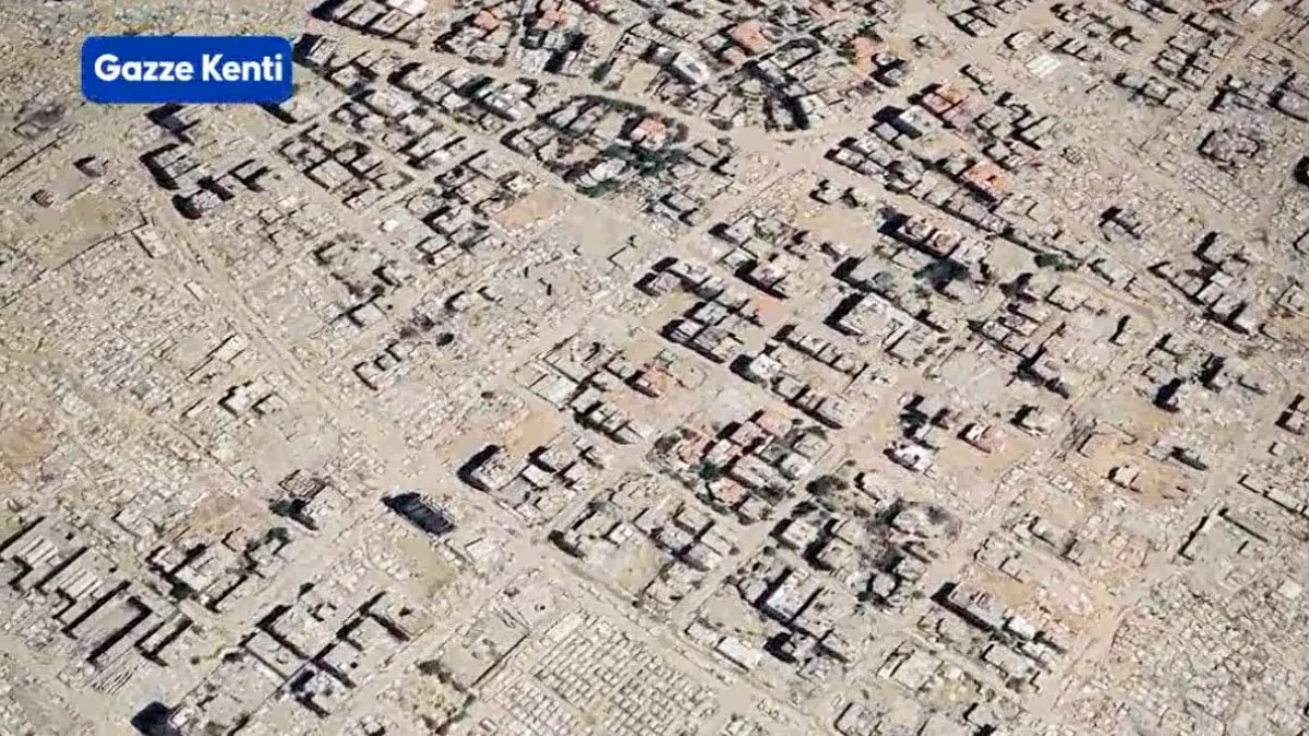 Google Haritalar Gazze'deki Soykırımı Belgeledi Yüzde 90'I Enkaza Döndü!E