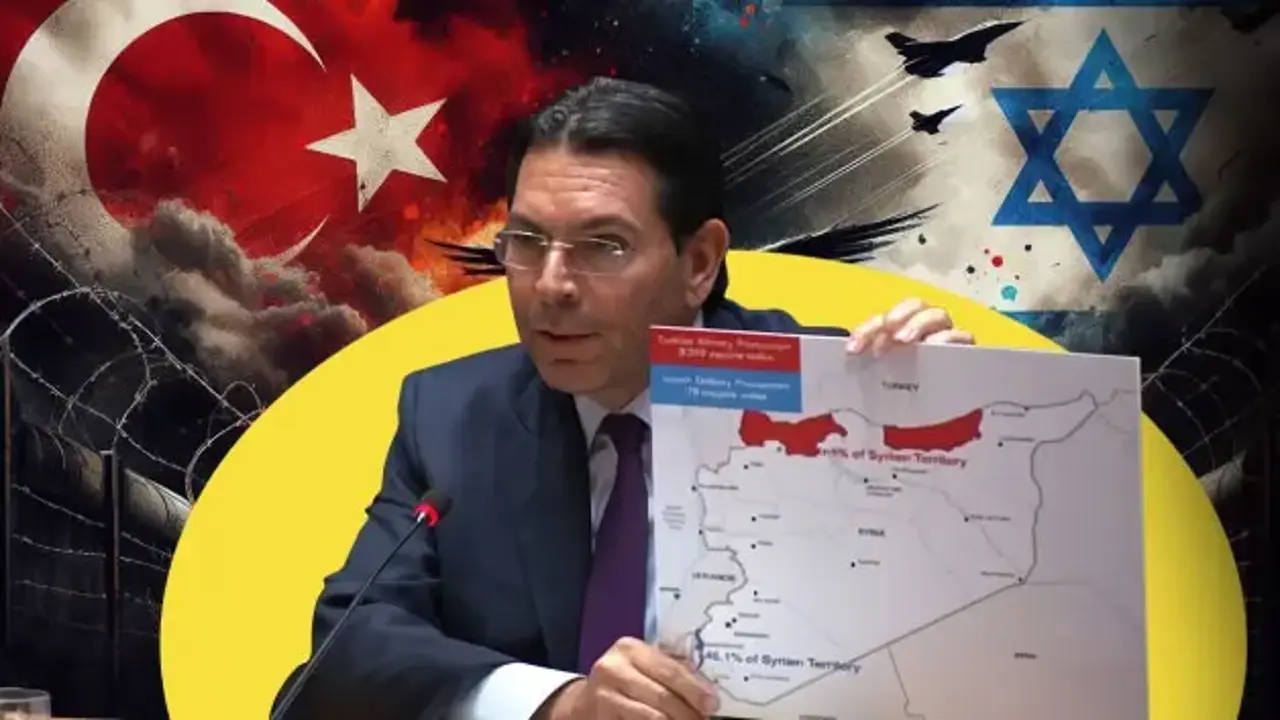 İşgalci İsrail'den BM’de küstah 'Türkiye' çıkışı: Hadsiz haritayla gelip mesnetsiz iddialarda bulundu!