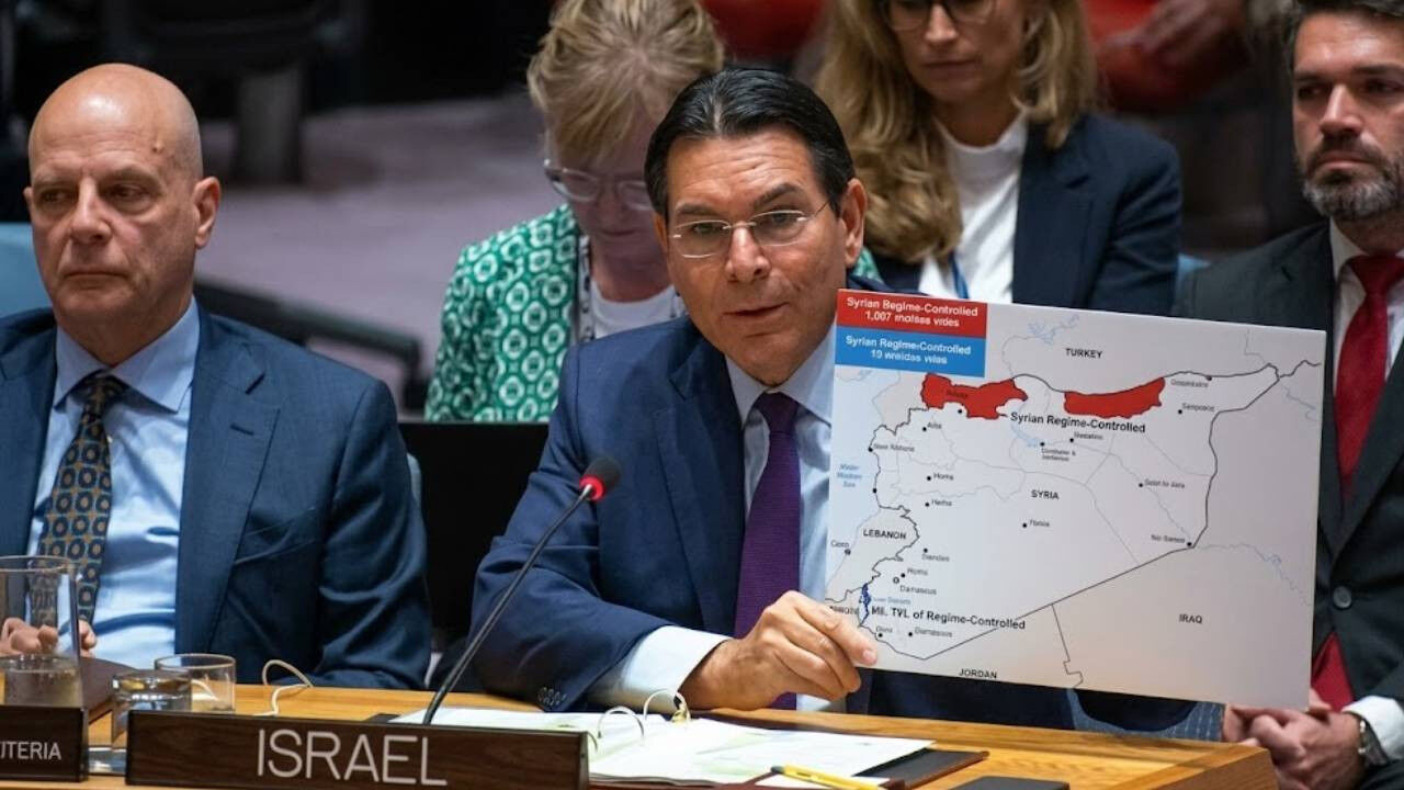 İşgalci İsrail'den Bm’de Küstah 'Türkiye' Çıkışı Hadsiz Haritayla Gelip Mesnetsiz Iddialarda Bulundu!
