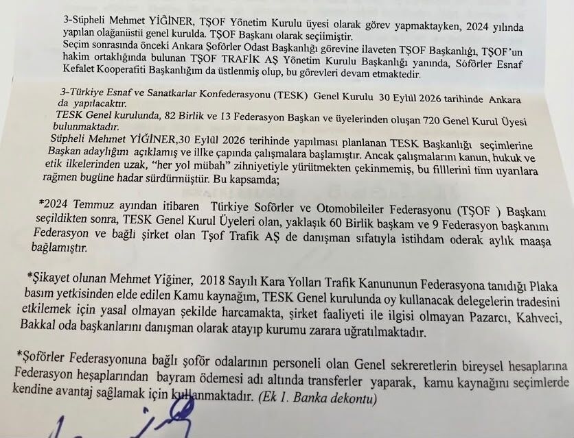 Millî Gazete’nin Gündeme Getirdiği Tşof Ve Tesk Iddiaları Yargıya Taşındı Tşof Ve Tesk Başkan Adayı Yiğiner Hakkında Suç Duyurusu (1)