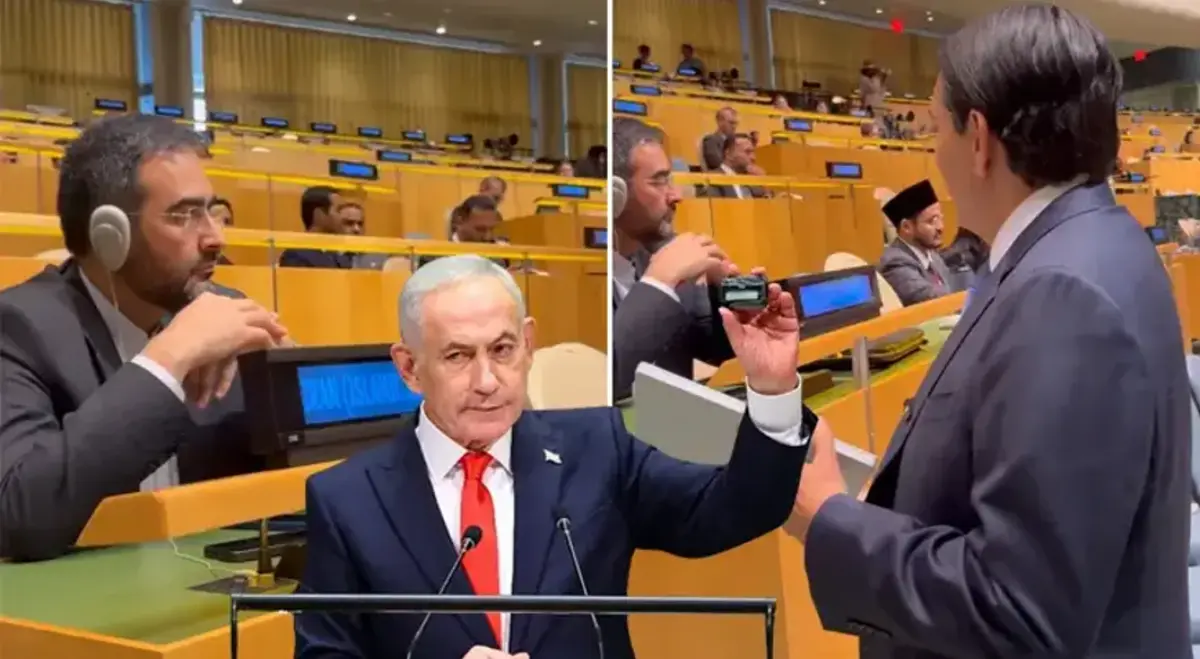 Netanyahu Yetmedi, Temsilcisi De Provokasyona Soyundu İranlı Diplomat Tek Kelime Etmeden Rezil Etti!Ss