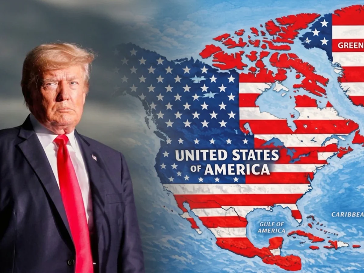 Trump'tan Küstah Harita Paylaşımı Kanada, Grönland Ve Meksika'yı Abd Toprağı Ilan Etti!A