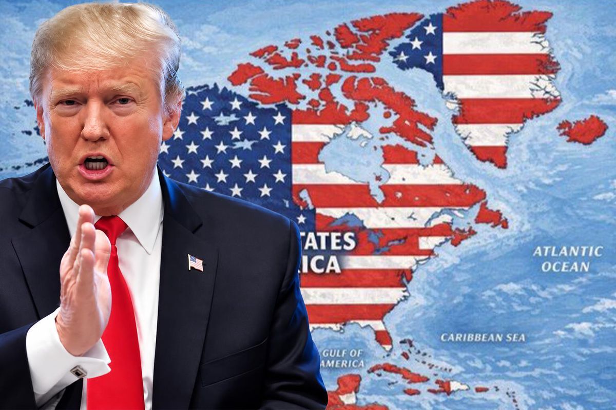 Trump'tan Küstah Harita Paylaşımı Kanada, Grönland Ve Meksika'yı Abd Toprağı Ilan Etti!S