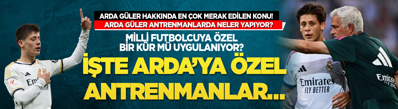 Arda Güler hakkında en çok merak edilen konu! Arda Güler antrenmanlarda neler yapıyor? Milli futbolcuya özel bir kür mü uygulanıyor?  İşte Arda’ya özel antrenmanlar
