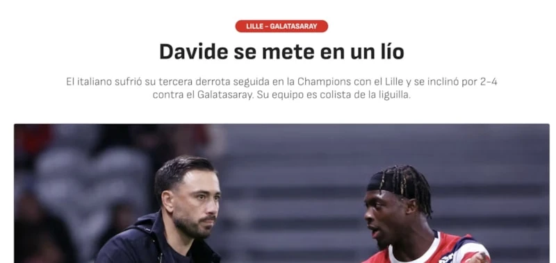 Galatasaray'ın Lille Zaferi Avrupa Basınında Salladı! Olay Manşetler Atıldı (1)
